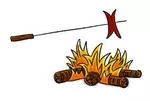 Opékání špekáčků